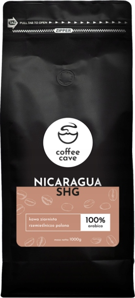 Zrnková káva - Nikaragua SHG Bean Coure 1 kg 100% Arabica