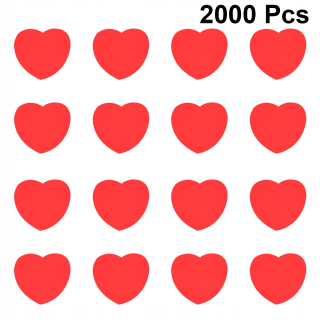 Darček na Valentína - 2000 kusov rozptyľujú tabuľku červené ornament