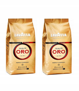 Zrnková káva - 2x kávové zrná lavazza kvalita oro 1kg Arabica