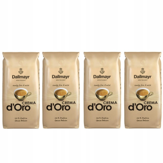 Zrnková káva - 4 x DALLMAYR CREMA D'ORO 1KG KAŽDOSTI BEANS