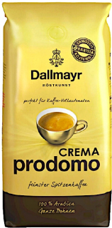 Zrnková káva - Dallmayr Prodomo Crema Coffee Beans 1KG