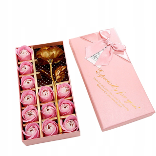 Darček na Valentína - Ruže mydla Flowerbox pre babičky Valentína