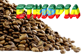 Zrnková káva - Kávová etiópia Yirgacheffe Vyrobené z izby na výrobu kávy (1 kg)