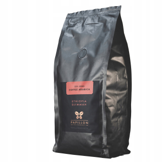 Zrnková káva - Káva Arabica Etiópia djimmah zrná