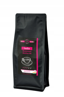 Zrnková káva - India Monsooned Malabar AA káva čerstvo pražená 1kg