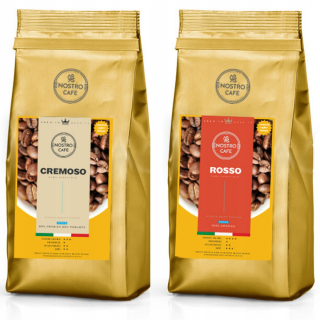Zrnková káva - Káva Granul Cremoso, Rosso 2KG - Čerstvo pečené