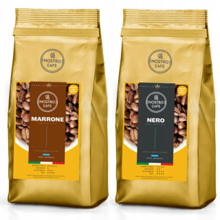 Zrnková káva - Marrone Grainy Coffee, Nero 2kg - Čerstvo pečené