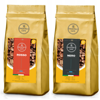 Zrnková káva - Rosso Grainy Coffee, Nero 2kg - Čerstvo pečené