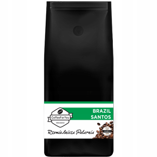 Zrnková káva - Červená káva Brazília Santos čerstvo pečené 1kg