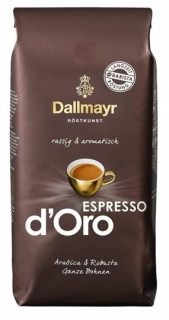 Zrnková káva - Kávové zrná Dallmayr Espresso d 'Oro 1 kg Arabi