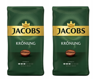 Zrnková káva - Káva Beans Jacobs Krönung 2x1000G, intens. 3/6