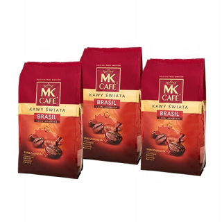 Zrnková káva - Káva Beans Mk Cafe Brazília 100% Arabica 3x1kg