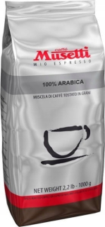 Zrnková káva - Kávové zrná Musetti Arabica 100% Marrone 1 kg