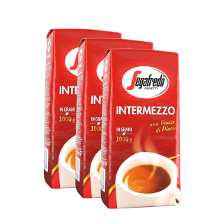 Zrnková káva - Kávové zrná Segafredo Intermezzo 3 x 1 kg