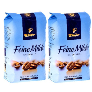 Zrnková káva - Kávové zrná Tchibo Feine Milde 2 x 500 g