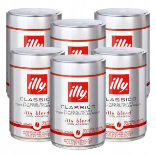 Zrnková káva - Grainy Coffee Illy espresso Classico 6x250g
