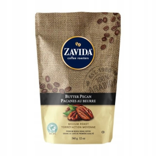 Zrnková káva - Kávové zrná, ochutené - maslový oriešok ZAVIDA