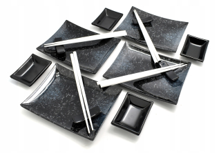 Sushi Set pre 4 osoby - Krystal Melamine