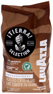 Zrnková káva - Lavazza Tierra Výber kávových zŕn 1KG