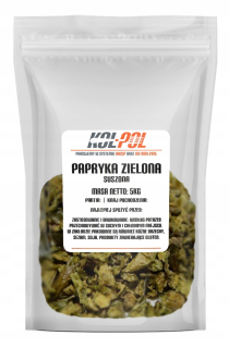 Zelená paprika 5kg Sušené vločky Kvalita