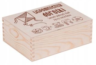 Doplnky na krst - Drevená škatuľka pre krst Candles PCS10