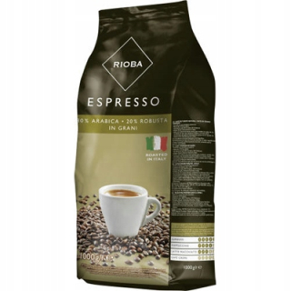 Zrnková káva - Rioba Gold Coffee Grain 1kg Arabčina 80% Robusta 20%