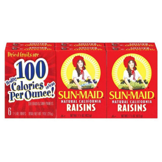 Raisins 6 ks. Sun-Maid California 168g z USA