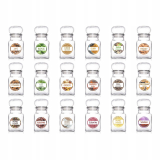 SPICE JARS 18 KS + ŠTÍTKY 150 KS Z5