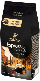 Zrnková káva - Tchibo Sicilia štýl Coffee Beans 1kg