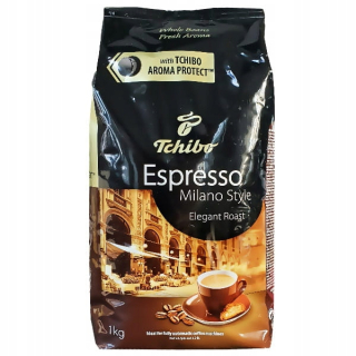 Zrnková káva - Tchibo Espresso Milano štýl 1 kg Káva Granul