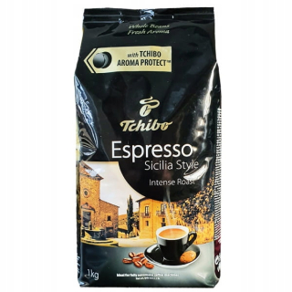 Zrnková káva - Tchibo Espresso Sicilia Štýl 1 kg kávy granulované