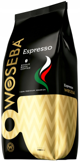 Zrnková káva - Woseba espresso kávové zrná 100% Arabica 1kg