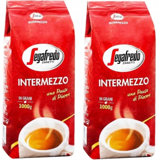 Zrnková káva - Sada 2x 1 kg Káva Beans Segafredo Intermezzo