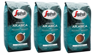 Zrnková káva - Sada 3 x 1 kg kávy granulárne segafredo Arabica