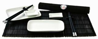 Sushi biely a čierny set - ideálny pre darček