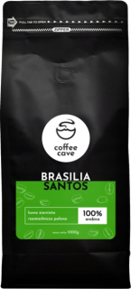 Zrnková káva - Červená Káva Brazília Santos 1 kg 100% Arabica