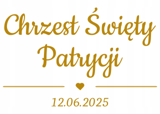Doplnky na krst - Nálepka na krst vaše meno približne 45x29cm