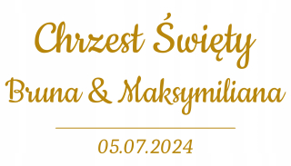 Doplnky na krst - Nálepka na krst vaše meno 55-70x35 cm